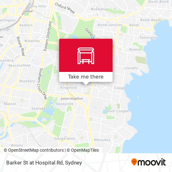 Barker St at Hospital Rd map