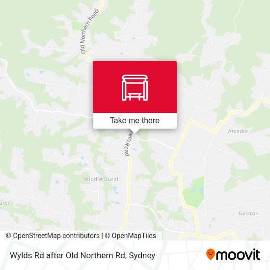 Wylds Rd after Old Northern Rd map
