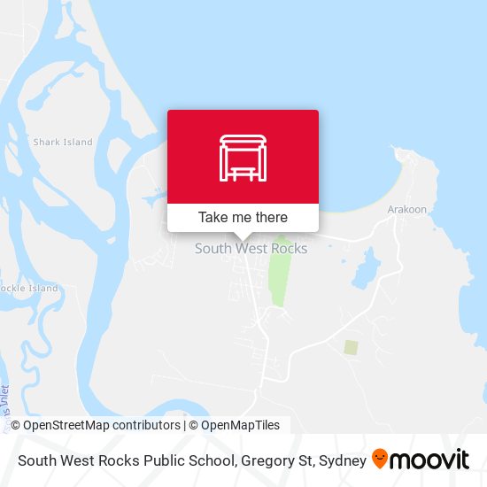 South West Rocks Public School, Gregory St map