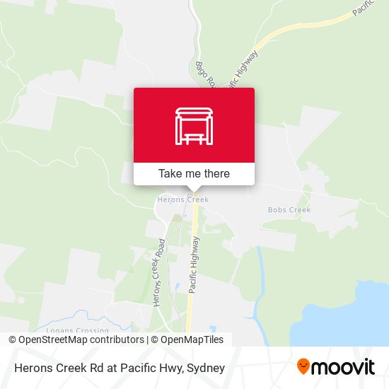 Herons Creek Rd at Pacific Hwy map