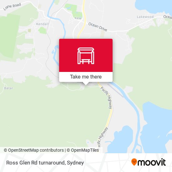 Ross Glen Rd turnaround map
