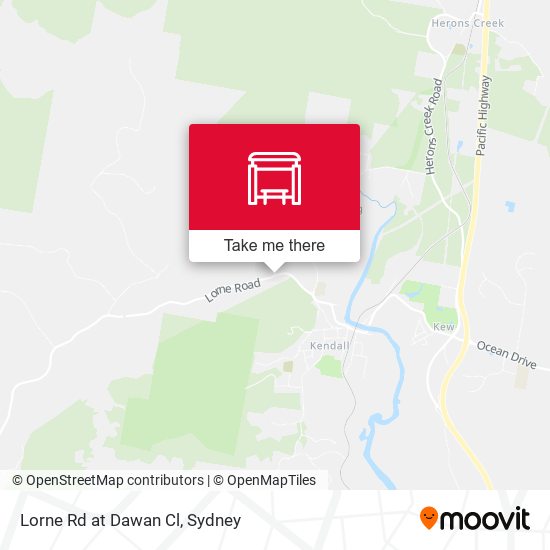 Lorne Rd at Dawan Cl map