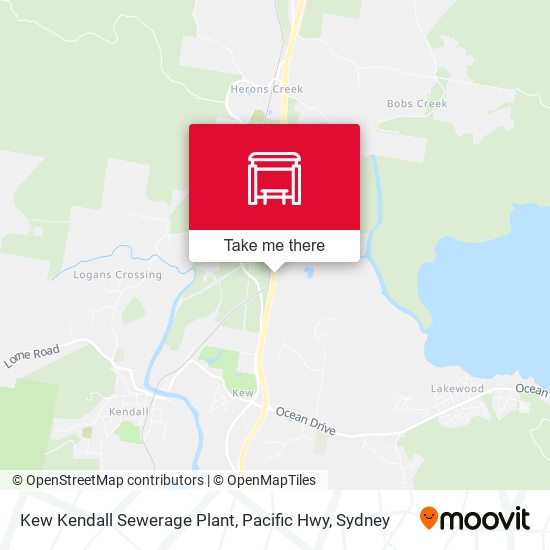 Kew Kendall Sewerage Plant, Pacific Hwy map