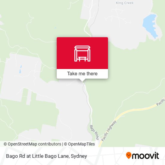 Bago Rd at Little Bago Lane map