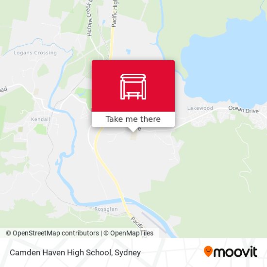 Camden Haven High School map