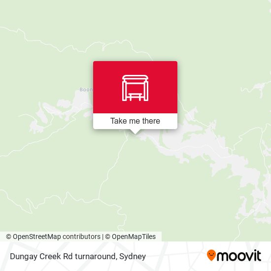 Dungay Creek Rd turnaround map