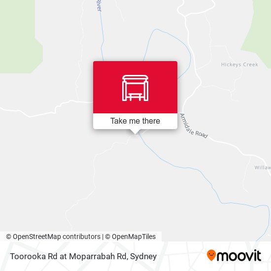 Toorooka Rd at Moparrabah Rd map