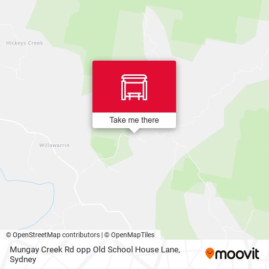 Mungay Creek Rd opp Old School House Lane map