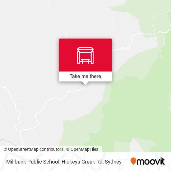 Millbank Public School, Hickeys Creek Rd map