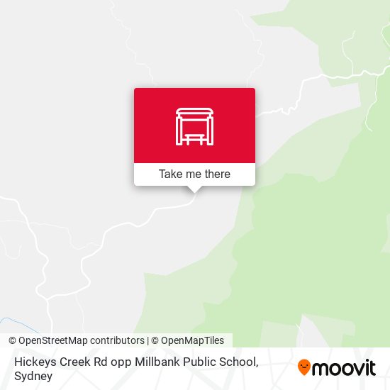 Hickeys Creek Rd opp Millbank Public School map