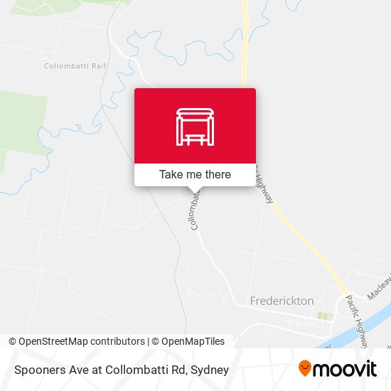 Spooners Ave at Collombatti Rd map