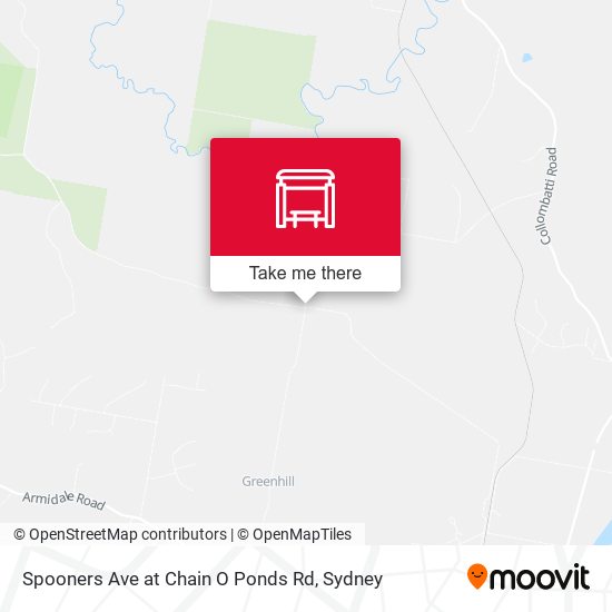 Spooners Ave at Chain O Ponds Rd map