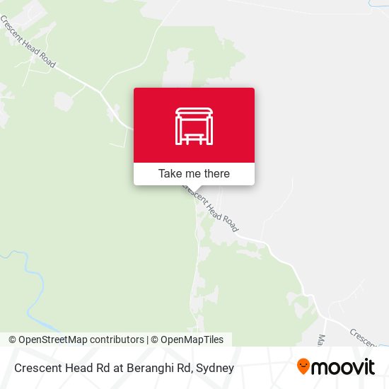 Crescent Head Rd at Beranghi Rd map