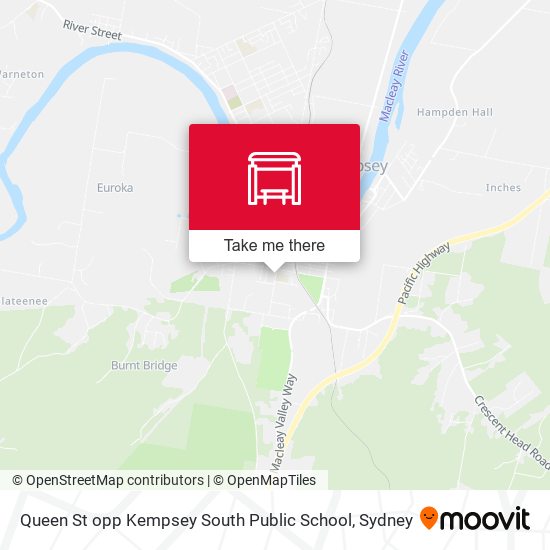 Queen St opp Kempsey South Public School map
