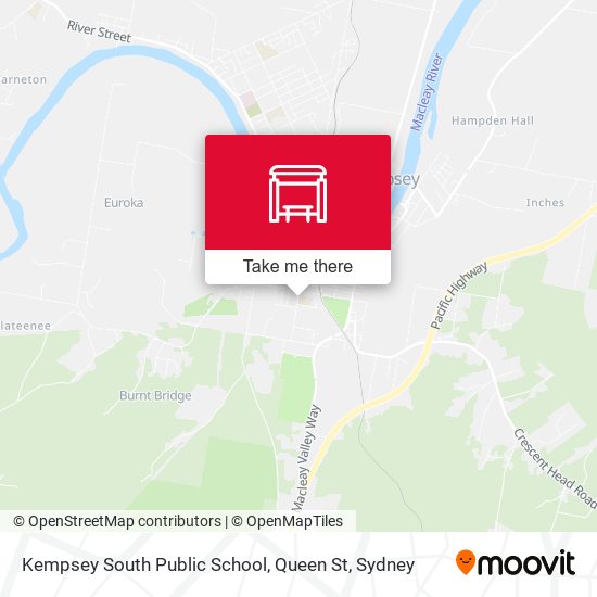 Kempsey South Public School, Queen St map