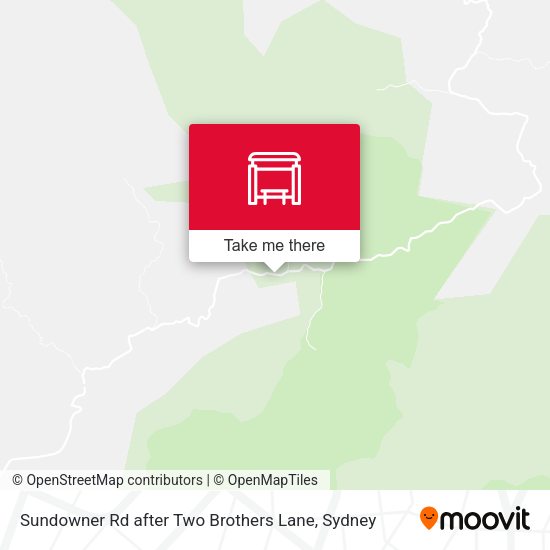 Sundowner Rd after Two Brothers Lane map