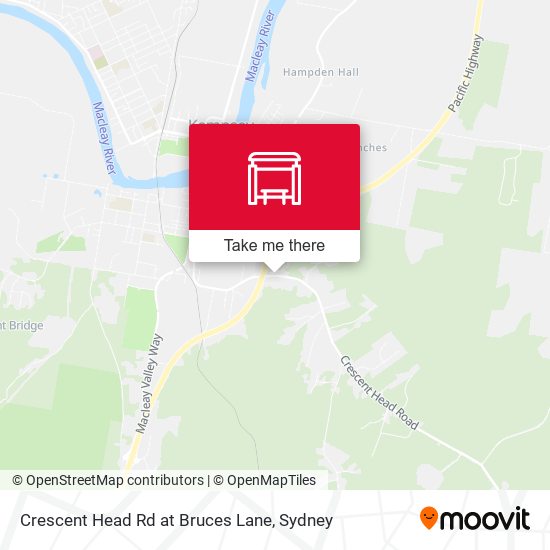 Crescent Head Rd at Bruces Lane map