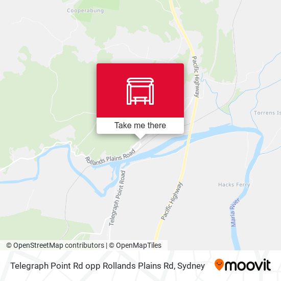 Telegraph Point Rd opp Rollands Plains Rd map