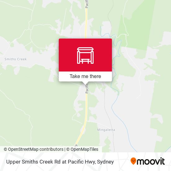 Upper Smiths Creek Rd at Pacific Hwy map