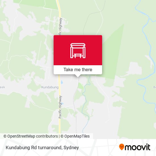 Kundabung Rd turnaround map