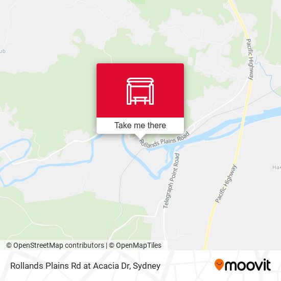 Rollands Plains Rd at Acacia Dr map