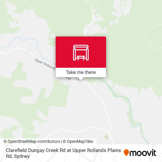 Clarefield Dungay Creek Rd at Upper Rollands Plains Rd map