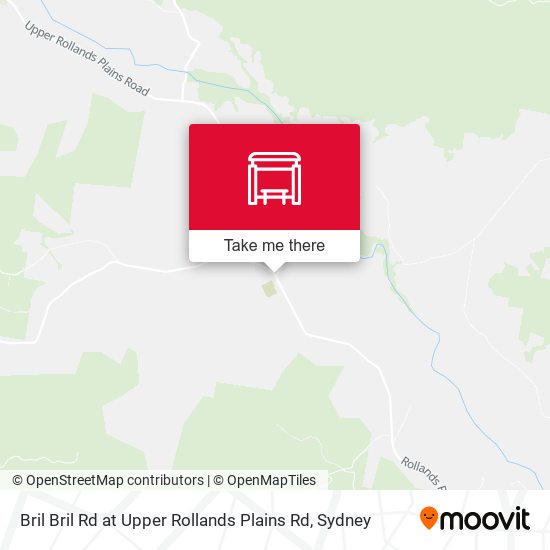 Bril Bril Rd at Upper Rollands Plains Rd map