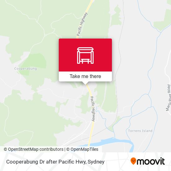 Cooperabung Dr after Pacific Hwy map