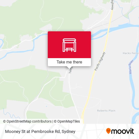 Mooney St at Pembrooke Rd map
