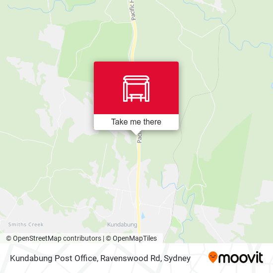Kundabung Post Office, Ravenswood Rd map