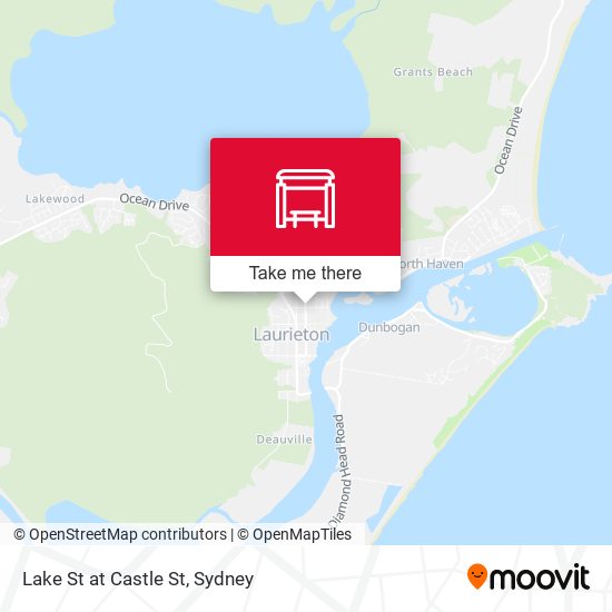 Lake St at Castle St map