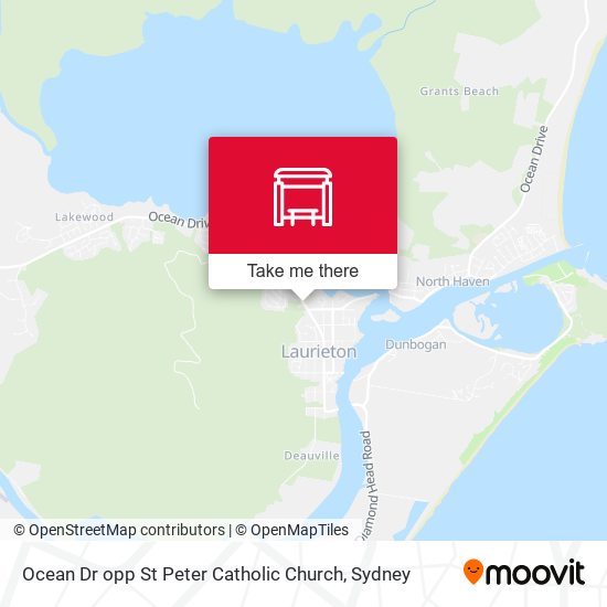 Ocean Dr opp St Peter Catholic Church map