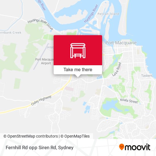 Fernhill Rd opp Siren Rd map