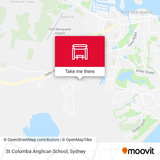 St Columba Anglican School map