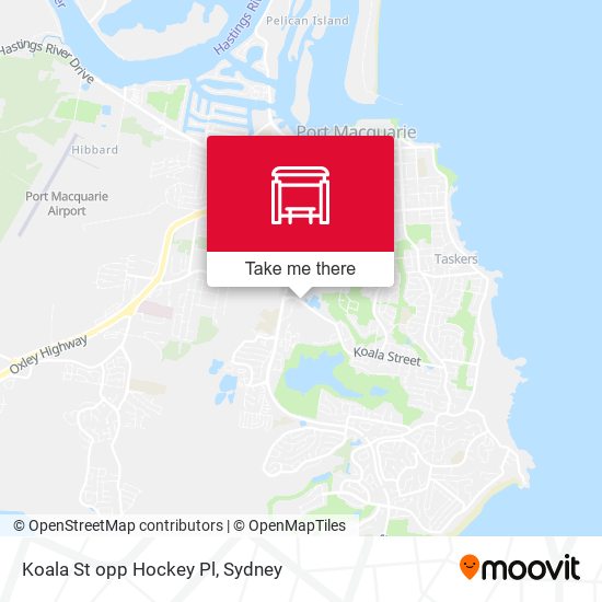 Koala St opp Hockey Pl map