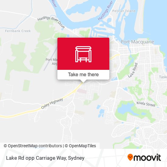 Lake Rd opp Carriage Way map