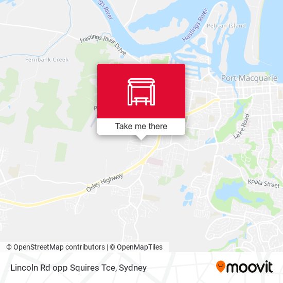 Lincoln Rd opp Squires Tce map