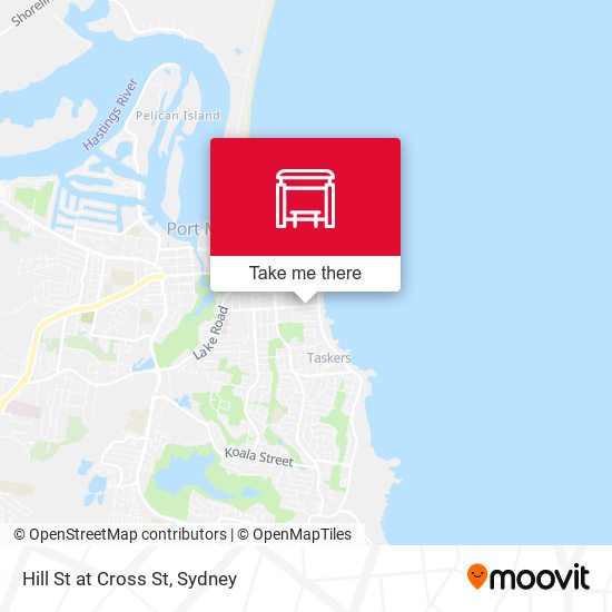 Hill St at Cross St map
