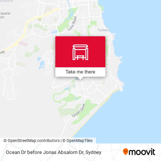 Ocean Dr before Jonas Absalom Dr map