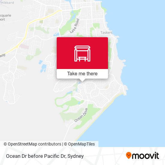 Ocean Dr before Pacific Dr map
