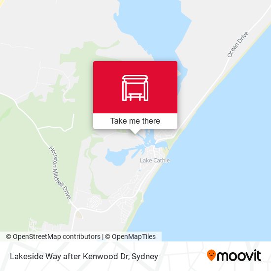 Lakeside Way after Kenwood Dr map