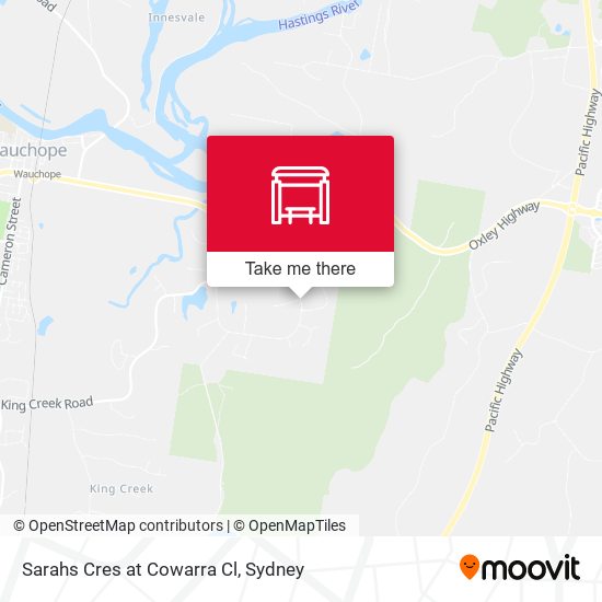 Sarahs Cres at Cowarra Cl map