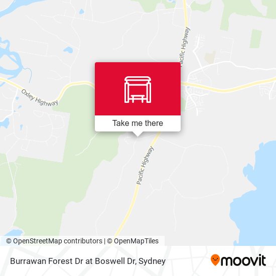 Burrawan Forest Dr at Boswell Dr map