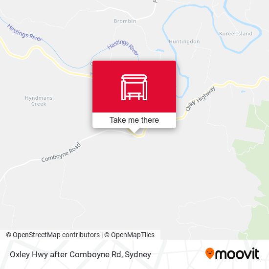 Oxley Hwy after Comboyne Rd map