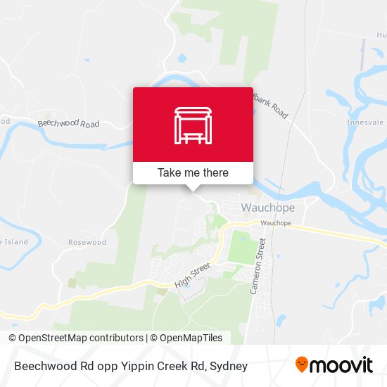 Beechwood Rd opp Yippin Creek Rd map