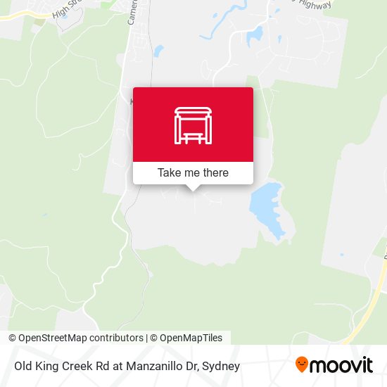 Old King Creek Rd at Manzanillo Dr map