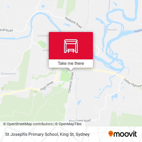 St Joseph's Primary School, King St map