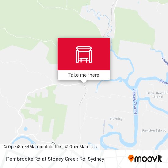 Pembrooke Rd at Stoney Creek Rd map