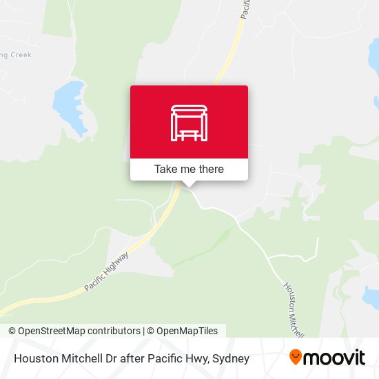 Houston Mitchell Dr after Pacific Hwy map