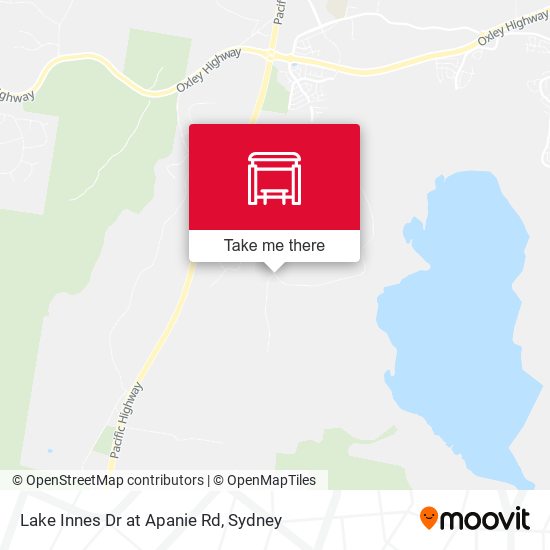 Lake Innes Dr at Apanie Rd map